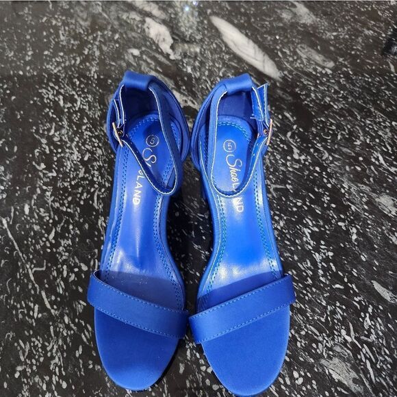 BRAND NEW SHOE LAND MADELINE-WOMENS OPEN TOE ANKLE STRAP CHUNKY BLOCK LOW HEEL - Picture 5 of 16